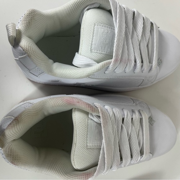 DC White Mens Court Graffik Size 7.5 Skate Shoes - Picture 9 of 11